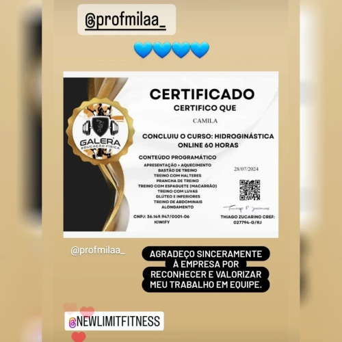 Galera da Educação Fisica - Certificados